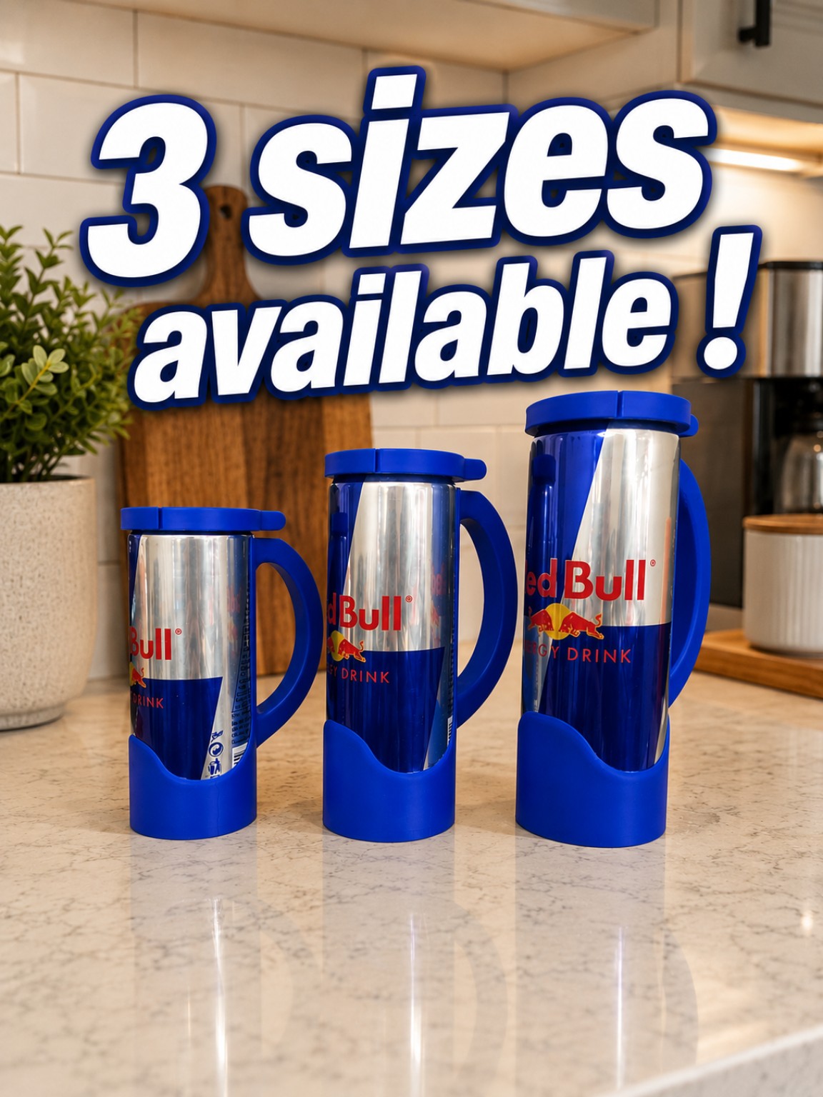 Red Bull Can Holder with Lid