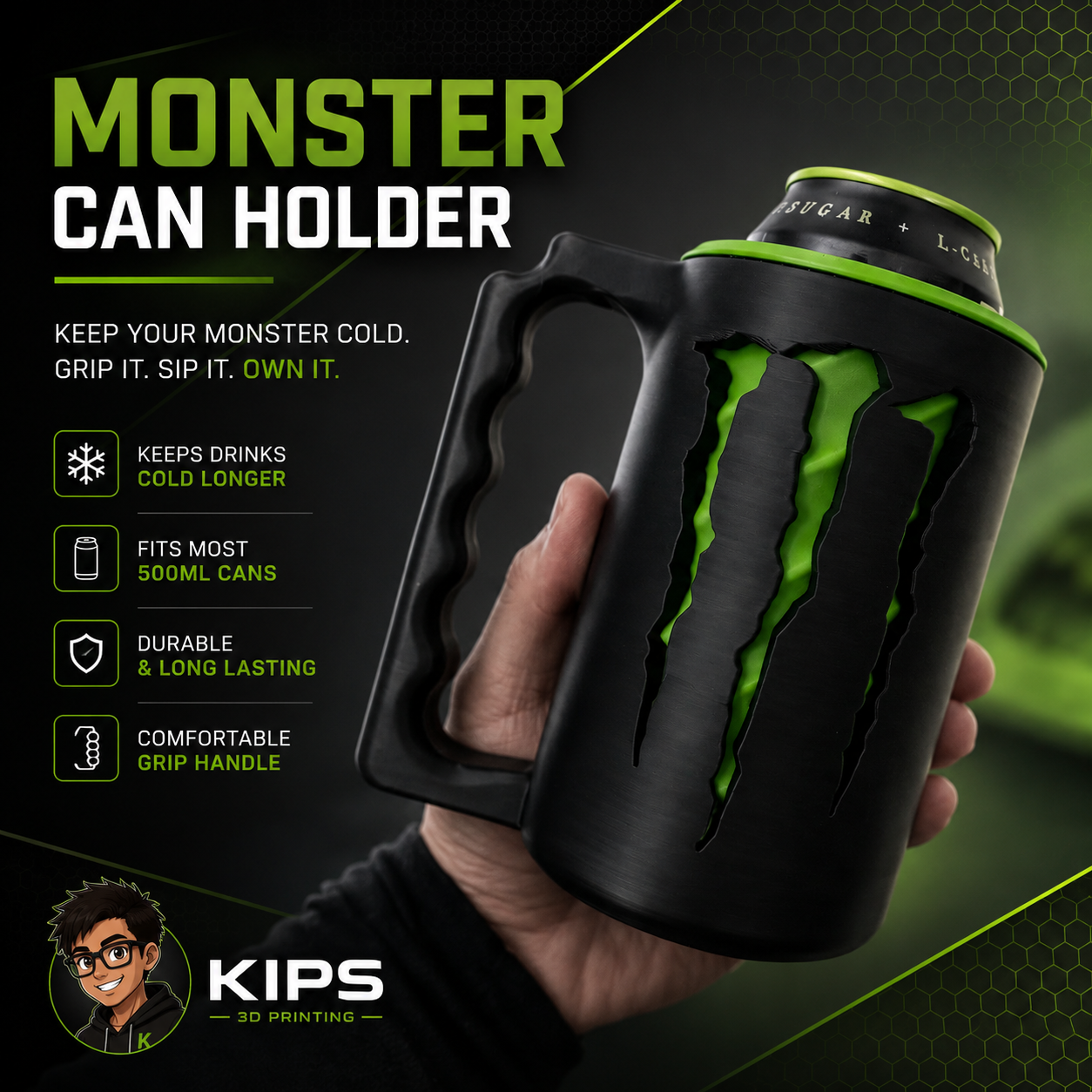 Monster Can Cup Holder