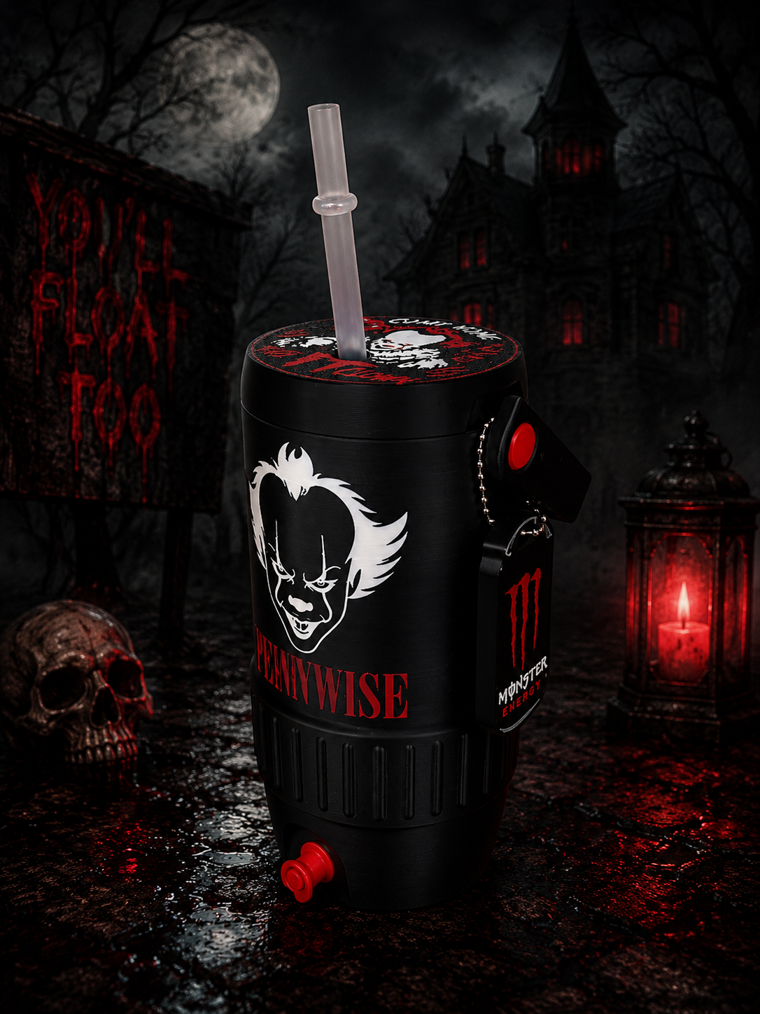 Horror Themed 500ml Can Holders