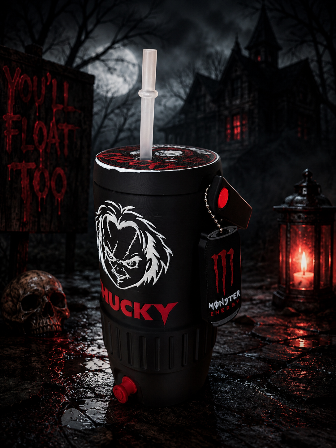 Horror Themed 500ml Can Holders