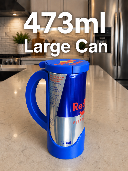 Red Bull Can Holder with Lid